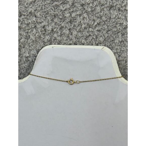 14K Yellow Gold Coin Bezel Gold Nugget Pendant Locket 18" #64579 - Picture 3 of 9